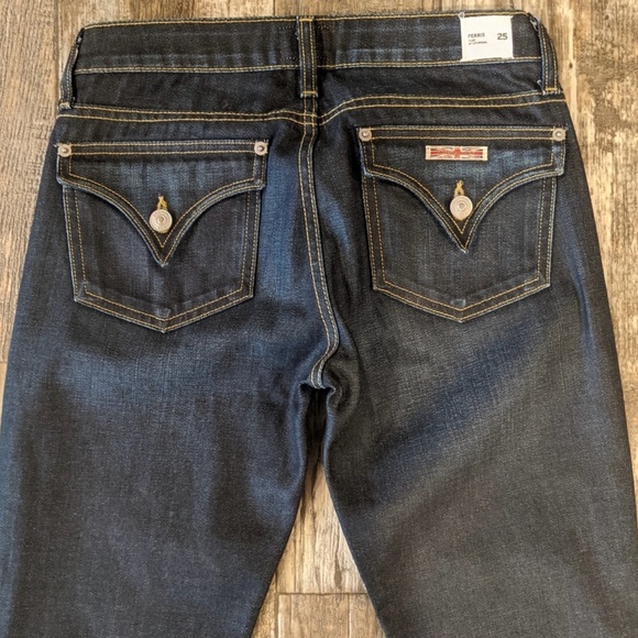 HUDSON Ferris Flap Flare Jeans Wide Leg Trouser NW508DW sz 25x35.5L Tall - Picture 9 of 14